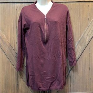 beautiful Trouve zip neckline sweater, XS